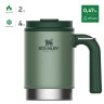 Термокружка Stanley Classic 0,47 л (10-01693-025), тёмно-зелёная