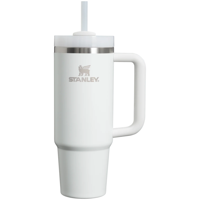 Термокружка Stanley Quencher H2.0 1,18 л с трубочкой, белый Frost (10-11913-077)