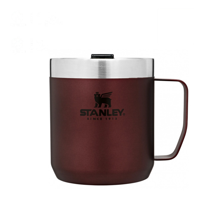 Термокружка Stanley Classic с ручкой 0,35 л, бордовая (10-09366-008)