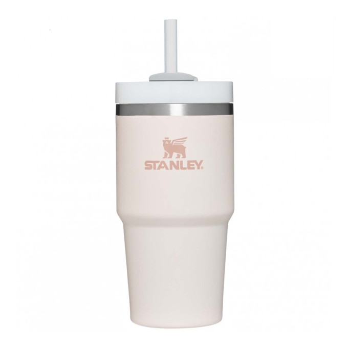 Термокружка Stanley Quencher H2,0 0,59 л с трубочкой, розовая 10-11911-025