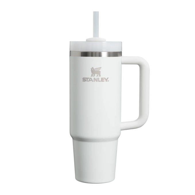 Термокружка Stanley Quencher H2,0 0,88 л с трубочкой, белая (10-11912-083)